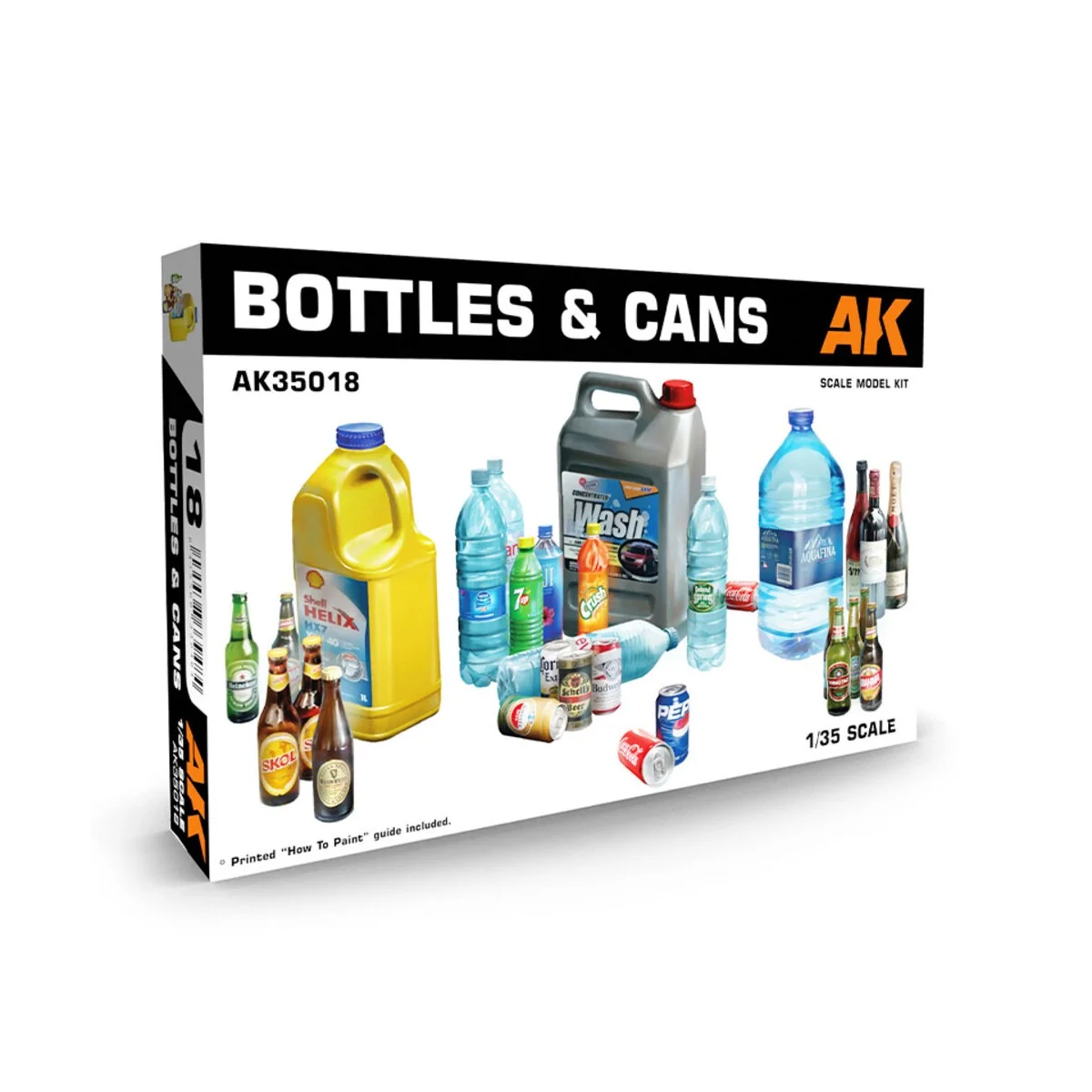 BOTTLES & CANS, 1/35 - AK Interactive AK35018