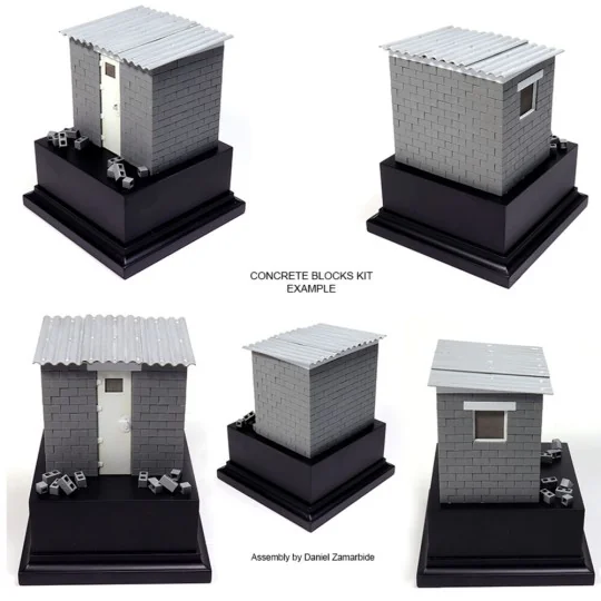 CONCRETE BLOCKS KIT 1/35 Scale, 1/35 - AK Interactive AK35019