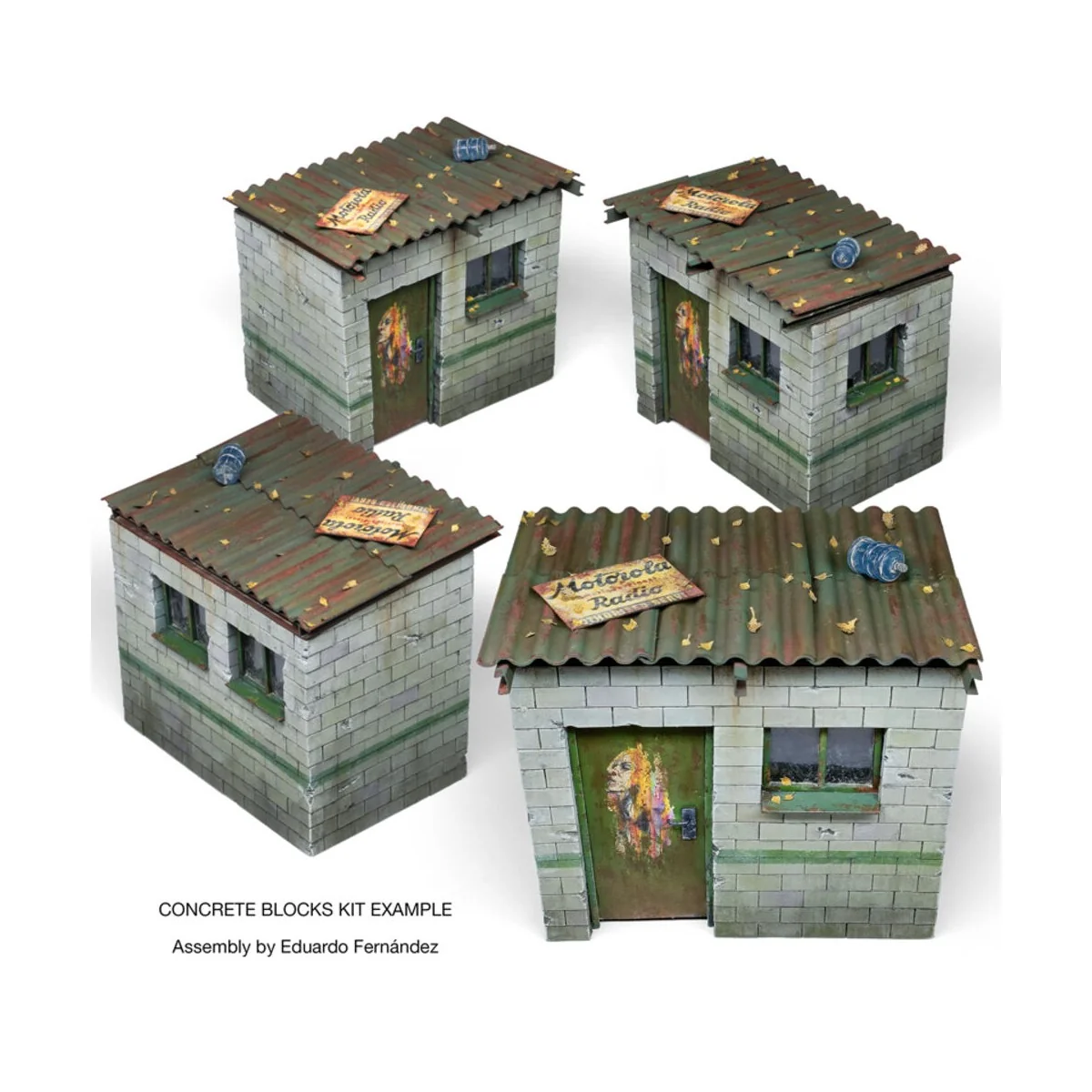 CONCRETE BLOCKS KIT 1/35 Scale, 1/35 - AK Interactive AK35019