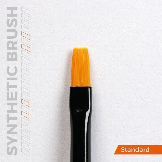 AK SYNTHETIC BRUSH - FLAT 2 - AK Interactive AKB002