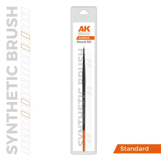 AK SYNTHETIC BRUSH - ROUND 3/0 - AK Interactive AKB005