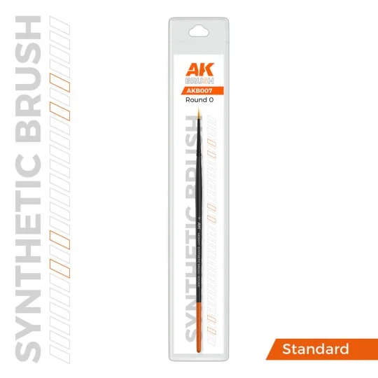 AK SYNTHETIC BRUSH - ROUND 0 - AK Interactive AKB007