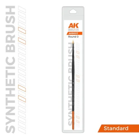 AK SYNTHETIC BRUSH - ROUND 0 - AK Interactive AKB007