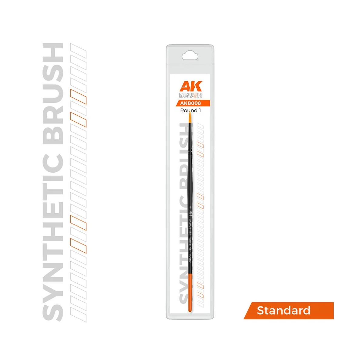AK SYNTHETIC BRUSH - ROUND 1 - AK Interactive AKB008