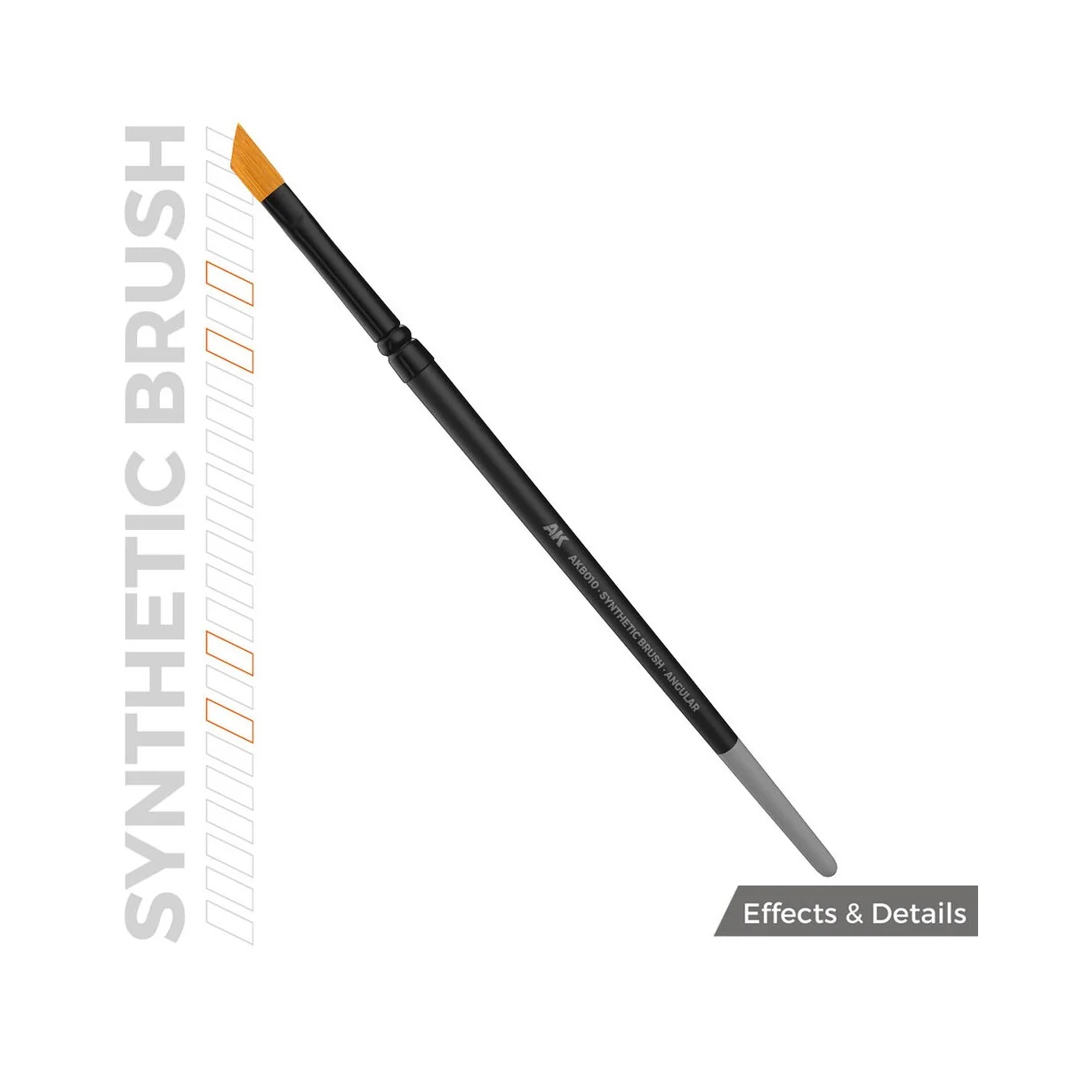 AK SYNTHETIC BRUSH - ANGULAR - AK Interactive AKB010