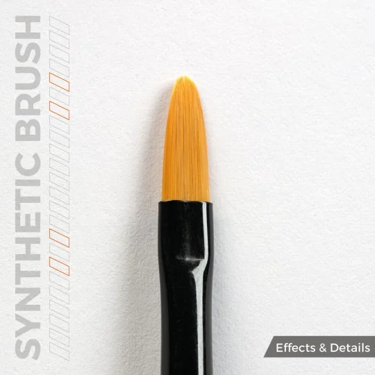 AK SYNTHETIC BRUSH - FILBERT 4 - AK Interactive AKB015