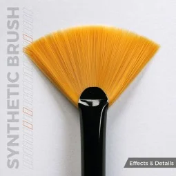 AK SYNTHETIC BRUSH - FAN SHAPE - AK Interactive AKB017 2