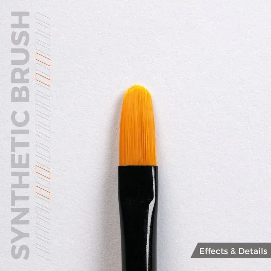 AK SYNTHETIC BRUSH - FILBERT 6 - AK Interactive AKB016