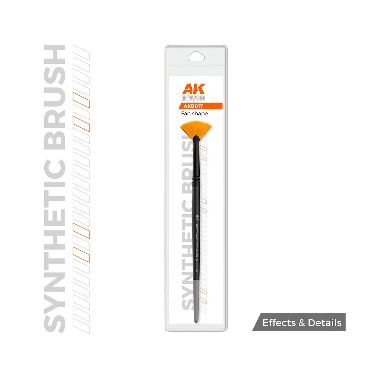 AK SYNTHETIC BRUSH - FAN SHAPE - AK Interactive AKB017