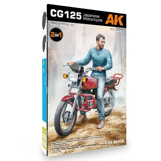 CG125 JAPANESE MOTORCYCLE 1/35 scale, 1/35 - AK Interactive AK35027