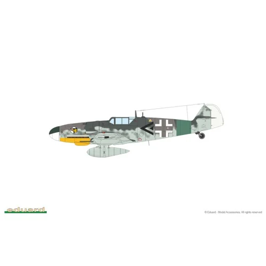 Bf 109G-6 1/72 - Eduard Plastic Kits 70159