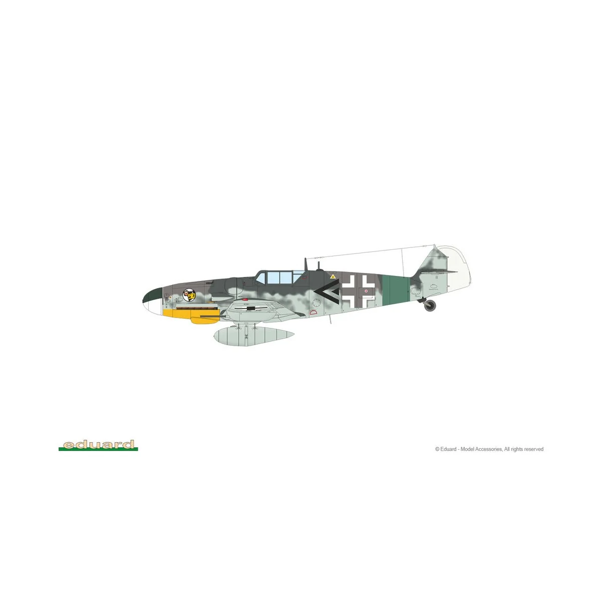 Bf 109G-6 1/72 - Eduard Plastic Kits 70159