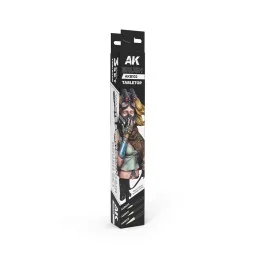 TABLETOP SYNTETHIC BRUSHES SET (3 brushes) - AK Interactive AKB102