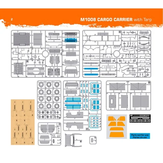 M1008 TROOP CARRIER WITH TARP, 1/35 - AK Interactive AK35031