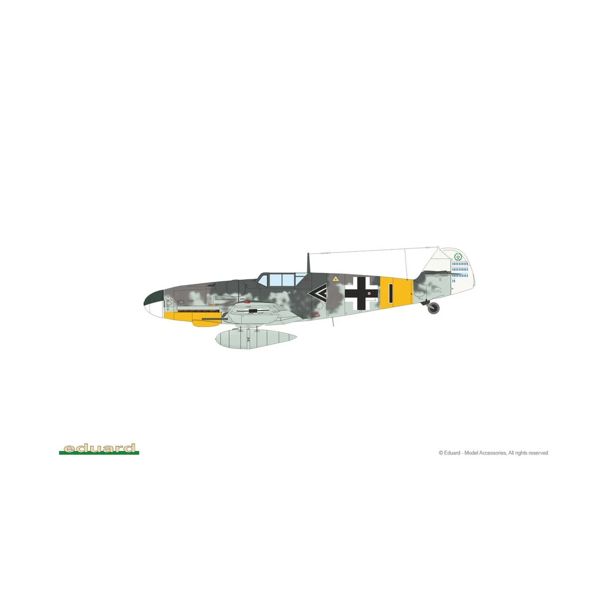Bf 109G-6 1/72 - Eduard Plastic Kits 70159