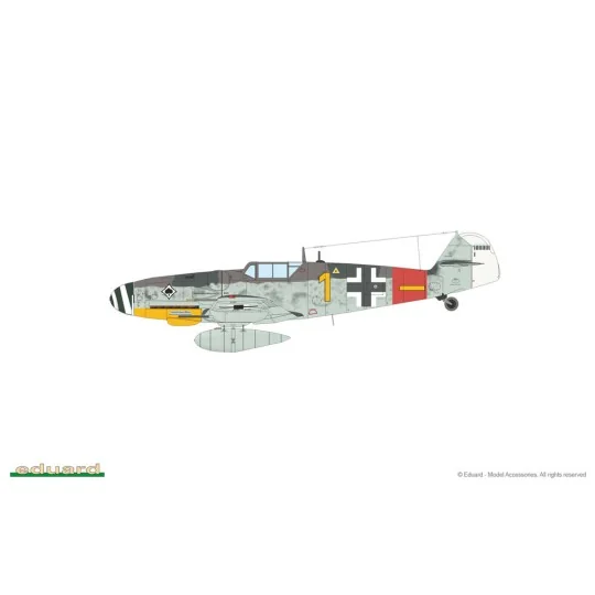 Bf 109G-6 1/72 - Eduard Plastic Kits 70159