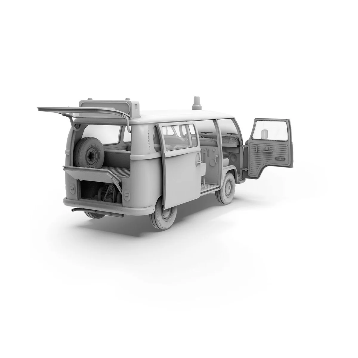 VOLKSWAGEN T2 Model 1967 Airport Bus, 1/35 - AK Interactive AK35033