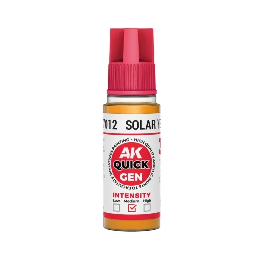 SOLAR YELLOW 18 ml - QUICK GEN - AK Interactive AK17012