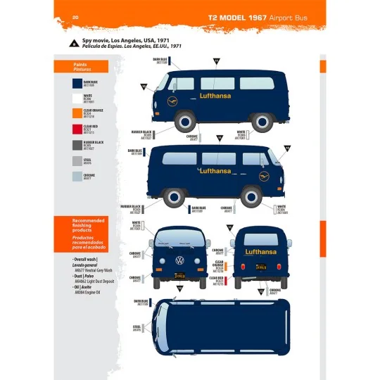 VOLKSWAGEN T2 Model 1967 Airport Bus, 1/35 - AK Interactive AK35033