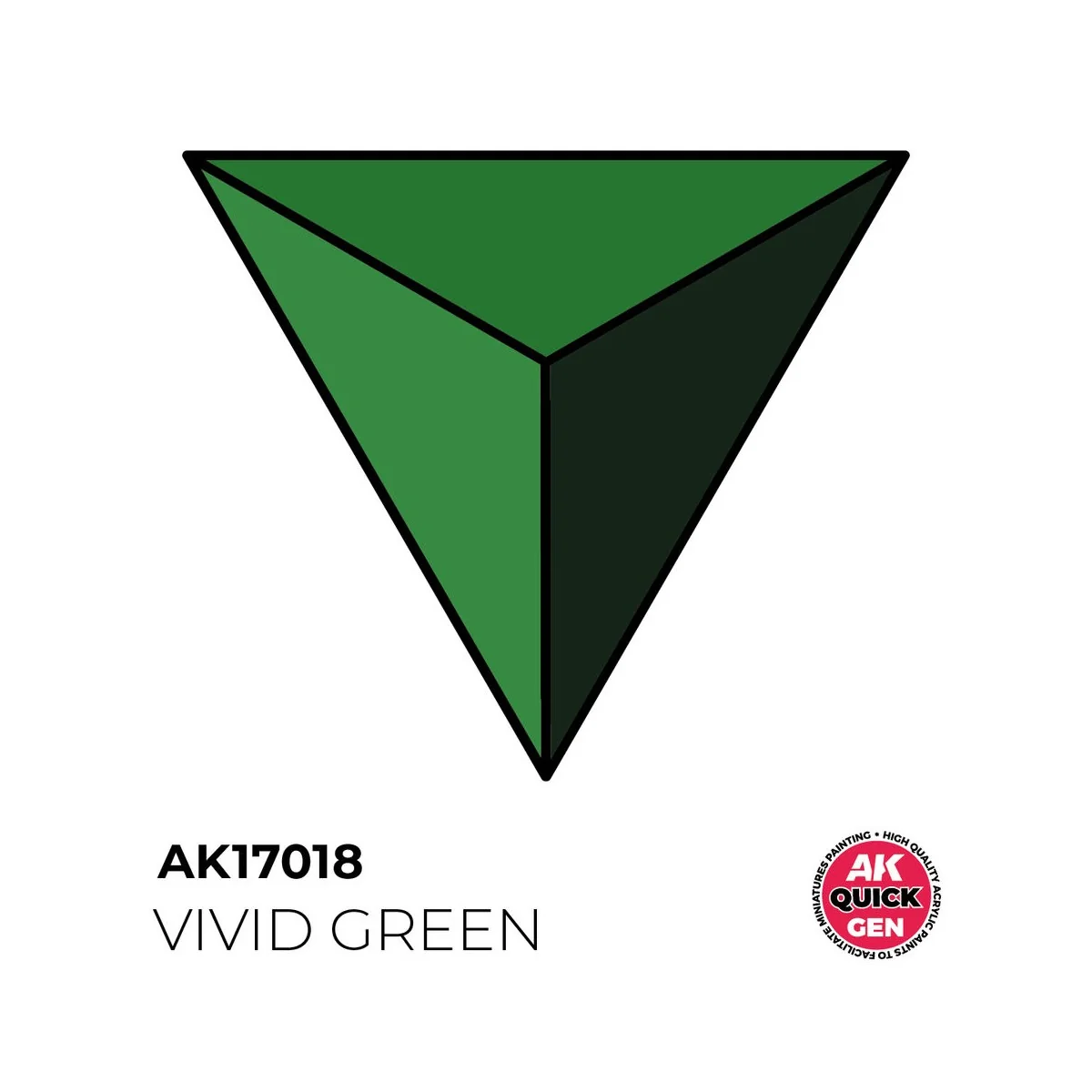 VIVID GREEN 18 ml - QUICK GEN - AK Interactive AK17018