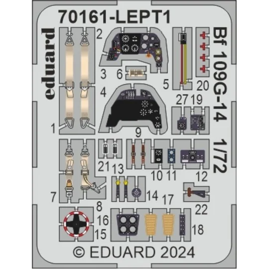 Bf 109G-14 EDUARD-PROFIPACK, 1/72 - Eduard Plastic Kits 70161