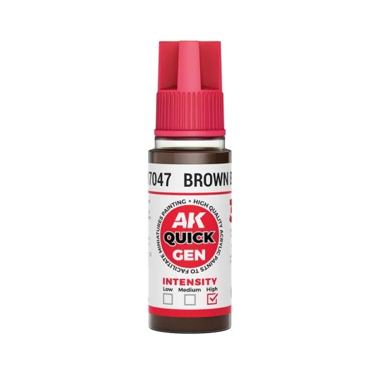 BROWN BLACK 18 ml - QUICK GEN - AK Interactive AK17047