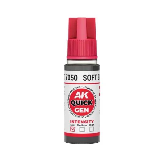SOFT BLACK 18 ml - QUICK GEN - AK Interactive AK17050