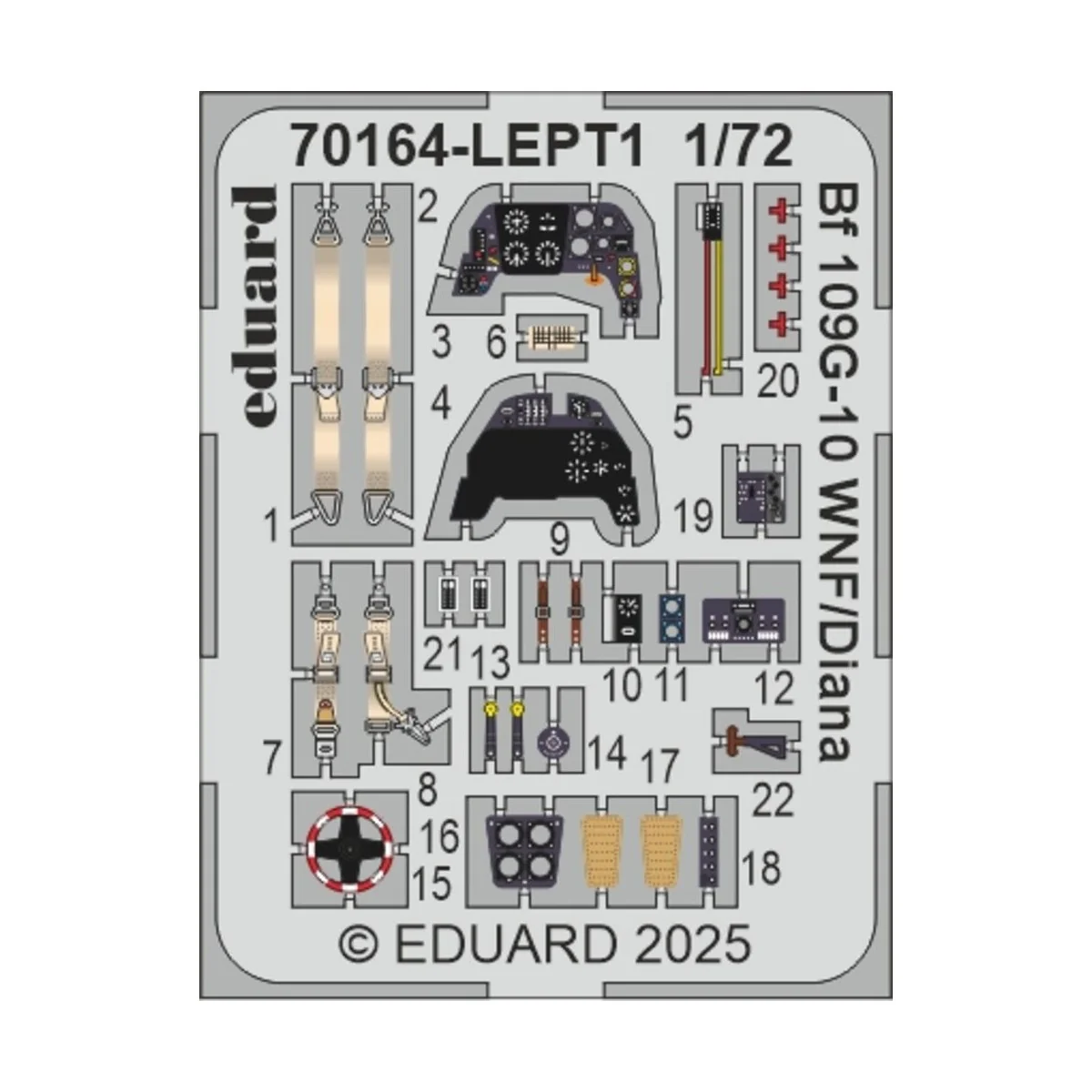 Bf 109G-10 WNF/Diana EDUARD-PROFIPACK, 1/72 - Eduard Plastic Kits 7... Bf 109G-10 WNF/Diana EDUARD-PROFIPACK, 1/72 - Eduard Plastic Kits 7...
