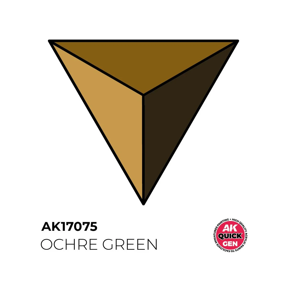 OCHRE GREEN 18 ml - QUICK GEN - AK Interactive AK17075