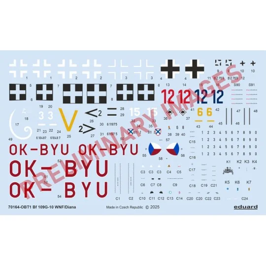 Bf 109G-10 WNF/Diana EDUARD-PROFIPACK - Eduard Plastic Kits 70164