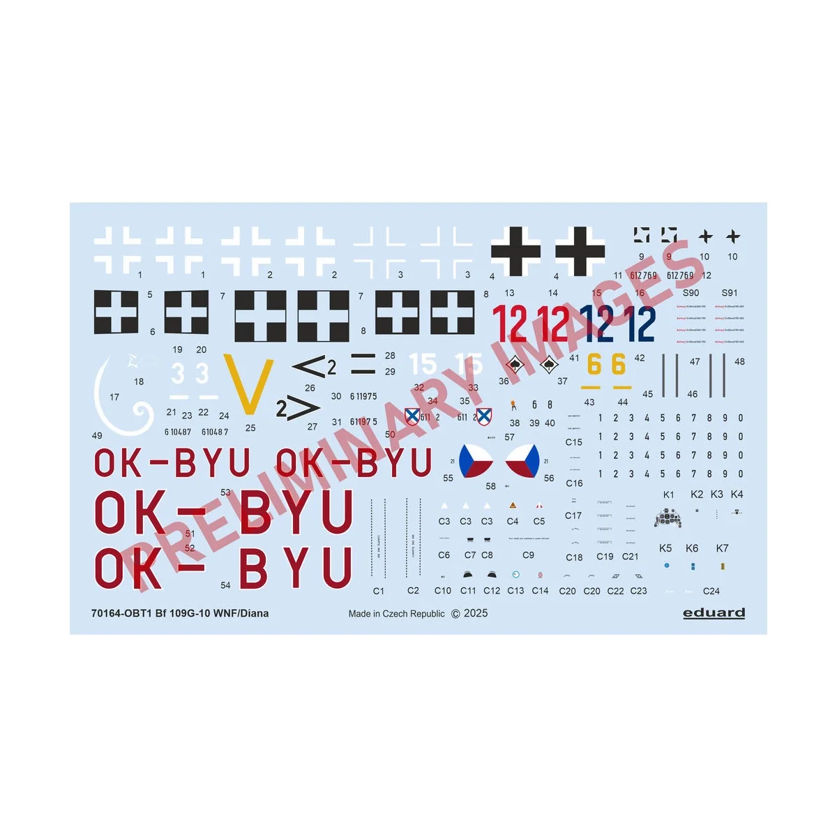 Bf 109G-10 WNF/Diana EDUARD-PROFIPACK, 1/72 - Eduard Plastic Kits 7... Bf 109G-10 WNF/Diana EDUARD-PROFIPACK, 1/72 - Eduard Plastic Kits 7...