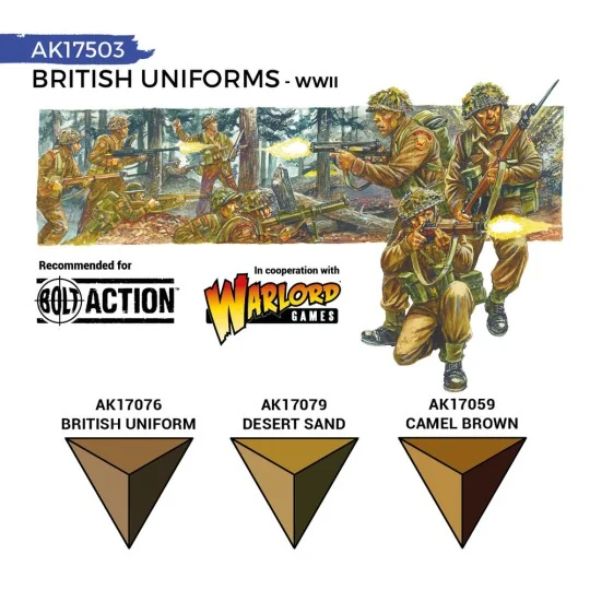 BRITISH UNIFORMS (QUICK GEN SET) - AK Interactive AK17503