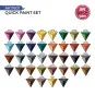 QUICK PAINT SET - 36 QUICK GEN COLORS (+2 FREE BRUSHES) - AK Intera...
