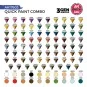 QUICK PAINT COMBO - 100 COLORS (80 QUICK GEN + 20 3GEN + 3 FREE BRU...