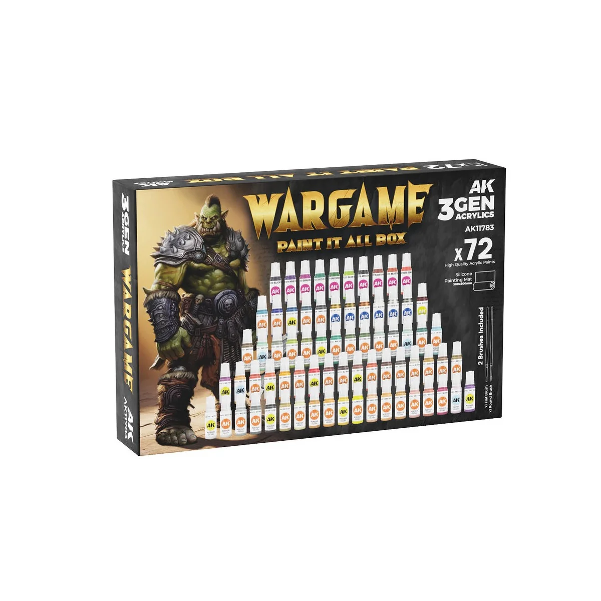 WARGAME PAINT IT ALL BOX 72 COLORS 3GEN - AK Interactive AK11783