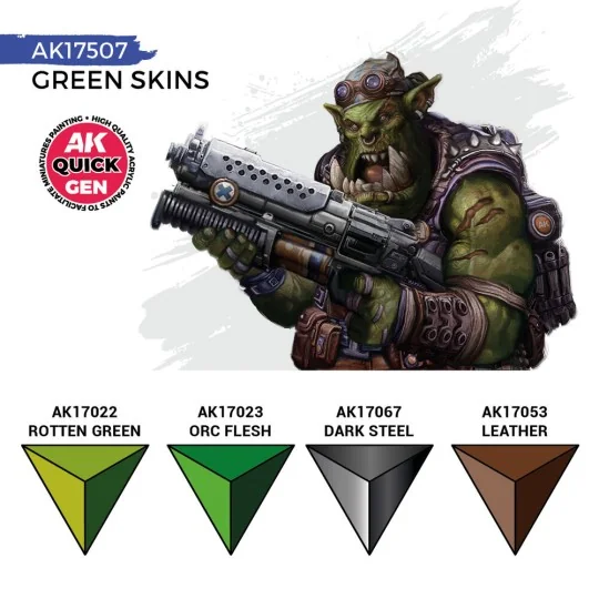 GREEN SKINS (QUICK GEN SET) - AK Interactive AK17507
