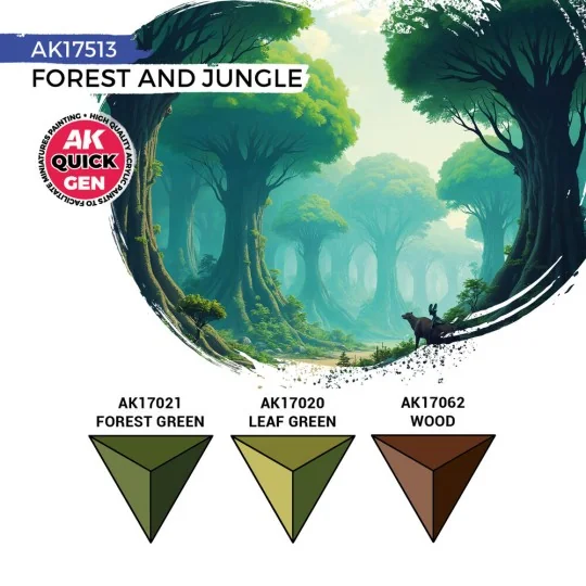 FOREST & JUNGLE (QUICK GEN SET) - AK Interactive AK17513