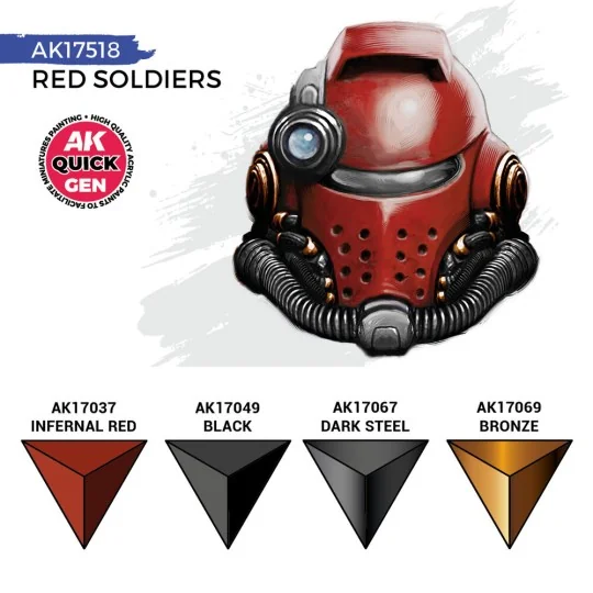 RED SOLDIERS (QUICK GEN SET) - AK Interactive AK17518