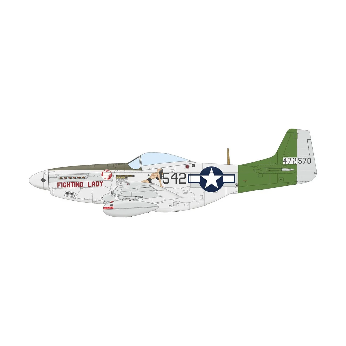 P-51D Mustang EDUARD-PROFIPACK - Eduard Plastic Kits 70173