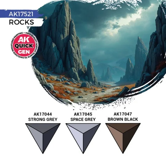 ROCKS (QUICK GEN SET) - AK Interactive AK17521