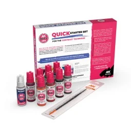 QUICK STARTER SET (8 QUICK GEN + 1 MEDIUM + 1 FREE BRUSH) - AK Inte... 2