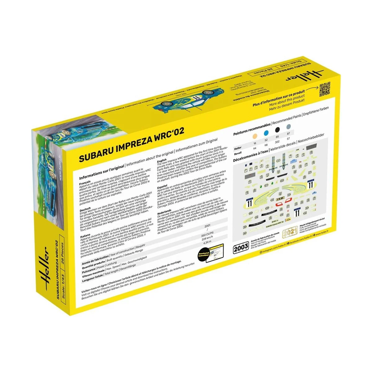 Impreza WRC'02 - Heller 80199