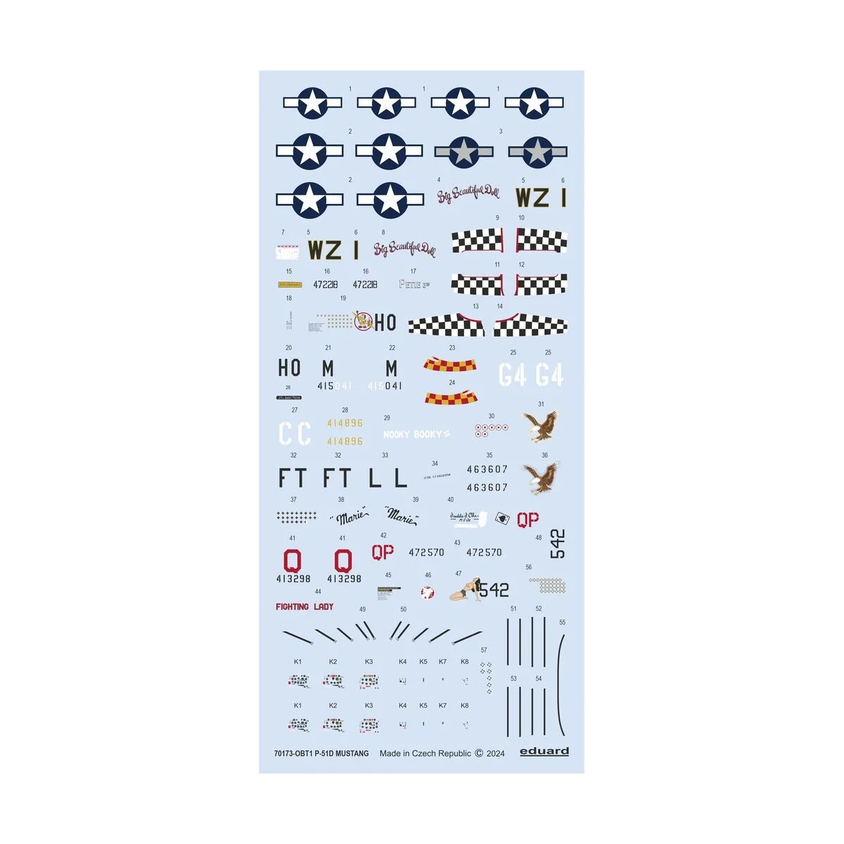 P-51D Mustang EDUARD-PROFIPACK, 1/72 - Eduard Plastic Kits 70173 P-51D Mustang EDUARD-PROFIPACK, 1/72 - Eduard Plastic Kits 70173