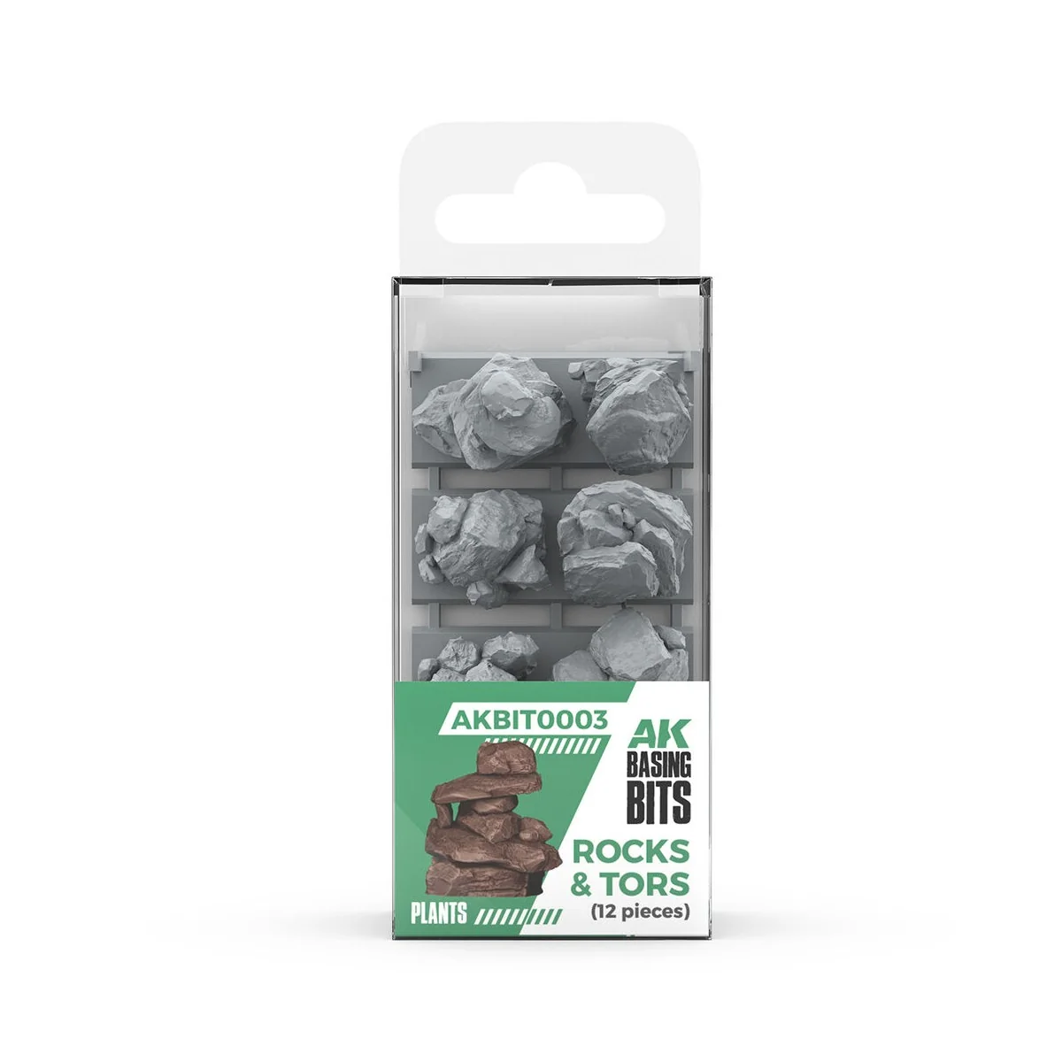 ROCKS & TORS - BASING BITS 12 pieces - AK Interactive AKBIT0003