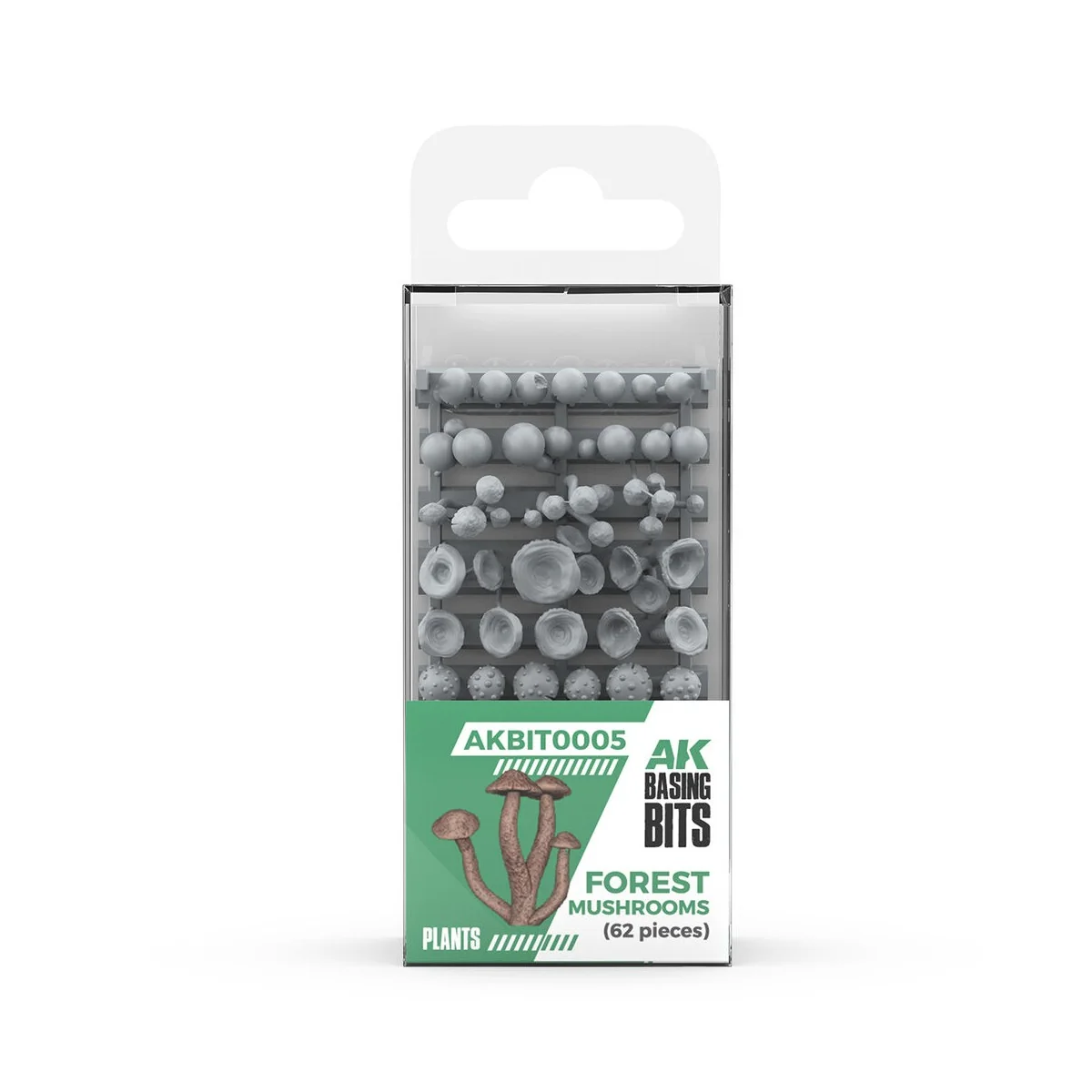FOREST MUSHROOMS - BASING BITS 63 pieces - AK Interactive AKBIT0005