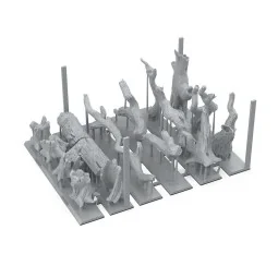 DEAD TREE BASING - BASING BITS 17 pieces - AK Interactive AKBIT0006 2