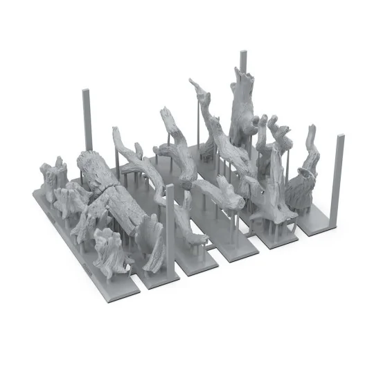 DEAD TREE BASING - BASING BITS 17 pieces - AK Interactive AKBIT0006