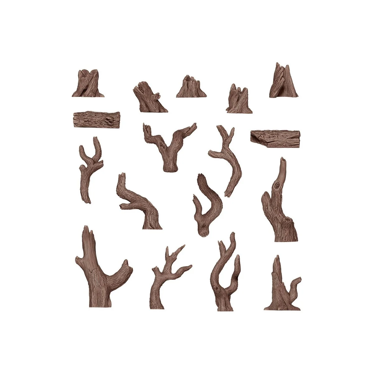 DEAD TREE BASING - BASING BITS 17 pieces - AK Interactive AKBIT0006