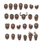 SKULLS - BASING BITS 72 pieces - AK Interactive AKBIT0009