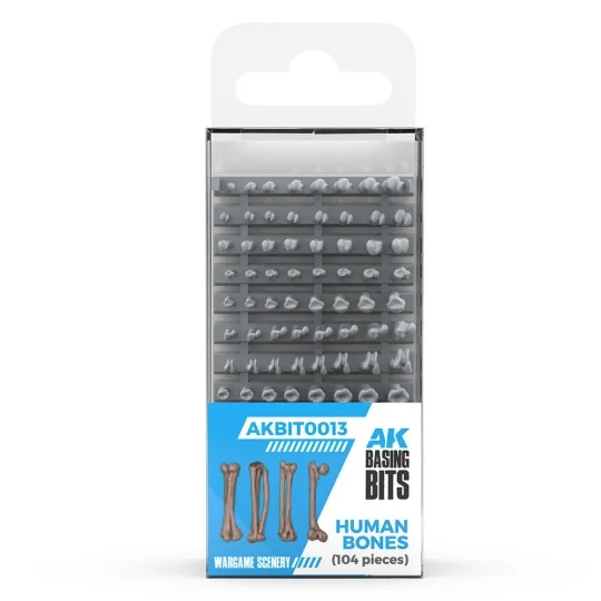 HUMAN BONES - BASING BITS 120 pieces - AK Interactive AKBIT0013